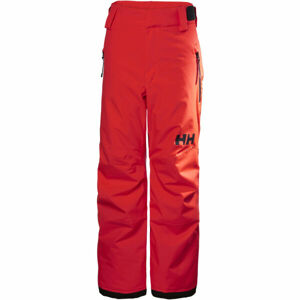 Helly Hansen JR LEGENDARY PANT Detské lyžiarske nohavice, červená, veľkosť 10