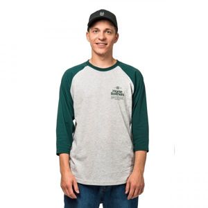 Horsefeathers CLAN LS T-SHIRT Pánske tričko, tmavo zelená, veľkosť S