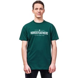 Horsefeathers MELWILL SS T-SHIRT tmavo zelená L - Pánske tričko