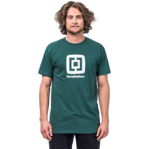 Horsefeathers FAIR T-SHIRT tmavo zelená L - Pánske tričko