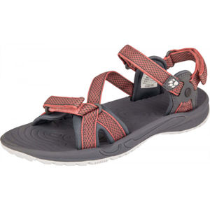 Jack Wolfskin LAKEWOOD RIDE SANDAL Dámske turistické sandále, tmavo sivá, veľkosť 43