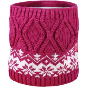Kama NÁKRČNÍK SB15 Detský pletený nákrčník, ružová, veľkosť UNI