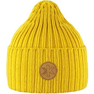 Kama MERINO A181 Dámska zimná čiapka, žltá, veľkosť UNI