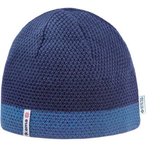 Kama ČIAPKA MERINO SP019 Pletená čiapka s plastickým úpletom, tmavo modrá, veľkosť os