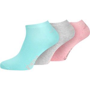 Kappa ZERAZ 3 PACK Dámske ponožky, tyrkysová,sivá,ružová, veľkosť