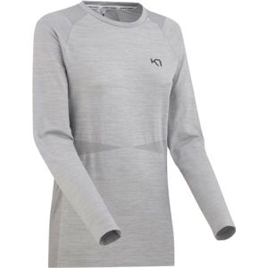 KARI TRAA MARIT LS Dámske športové tričko, sivá, veľkosť L/XL