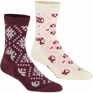 KARI TRAA TIRIL WOOL SOCK 2PK Dámske vlnené ponožky, biela, veľkosť 36-38