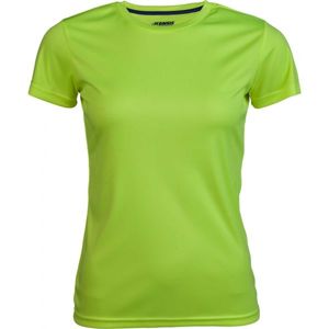 Kensis VINNI NEON YELLOW Dámske športové tričko, svetlo zelená, veľkosť XS