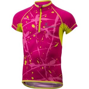 Klimatex HAJO Detský cyklistický dres so sublimačnou potlačou, ružová, veľkosť 134