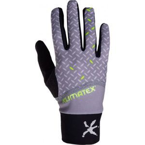 Klimatex LUBO šedá XL - Pánske strečové prstové rukavice