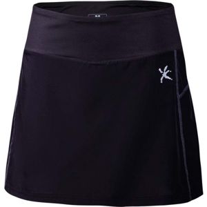 Klimatex MALVI čierna XL - Dámska bežecká sukňa so všitými šortkami
