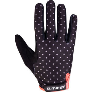 Klimatex NINE Dámske cyklistické prstové rukavice, čierna, veľkosť L
