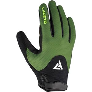 Laceto FURY Cyklistické rukavice, tmavo zelená, veľkosť XL