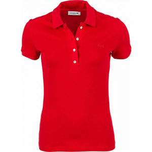 Lacoste SHORT SLEEVE POLO červená M - Dámske polo tričko
