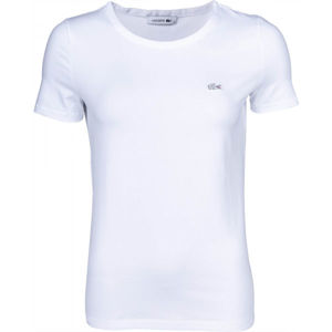 Lacoste ZERO NECK SS T-SHIRT biela S - Dámske tričko