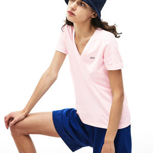 Lacoste S TEE-SHIRT svetlo ružová 40 - Dámske tričko