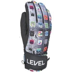 Level JUKE JR čierna 5 - Detské lyžiarske rukavice