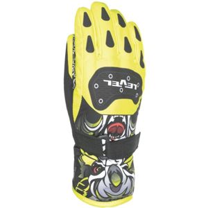 Level DARK JR žltá 4 - Detské lyžiarske rukavice