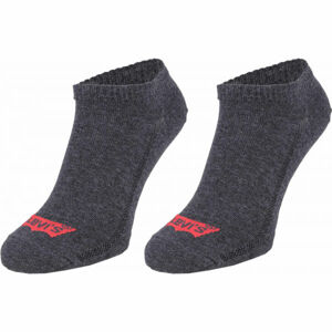 Levi's LOW CUT BATWING LOGO 3P Ponožky, tmavo sivá, veľkosť 43-46