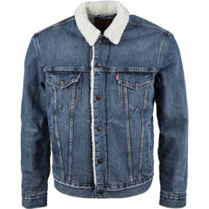 Levi's TYPE 3 SHERPA TRUCKER CORE Pánska džínsová bunda, tmavo modrá, veľkosť XL