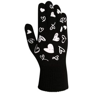Lewro FAYE Detské pletené rukavice, čierna, veľkosť 4-7