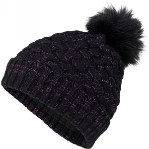 Lewro ASUMAN Dievčenská pletená čiapka, čierna, veľkosť 8-11