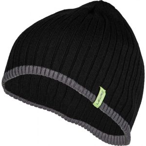 Lewro BOBY Chlapčenská pletená čiapka, čierna,sivá,svetlo zelená, veľkosť