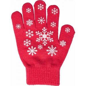 Lewro ANIFE ružová 4-7 - Dievčenské pletené rukavice