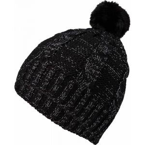 Lewro CORSOLA čierna 12-15 - Dievčenská pletená čiapka