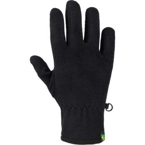 Lewro EMILIO Detské fleecové rukavice, čierna, veľkosť 4-7