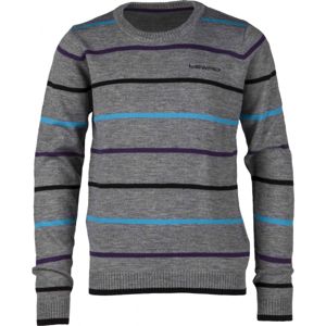 Lewro FELIX šedá 152-158 - Detský pletený sveter