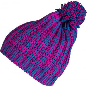Lewro HANKA ružová 4-7 - Dievčenská pletená čiapka
