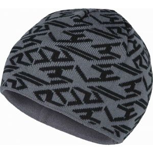 Lewro JEFRY Chlapčenská pletená čiapka, tmavo sivá, veľkosť 4-7