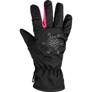 Lewro NEA Dievčenské rukavice, čierna, veľkosť 12-15