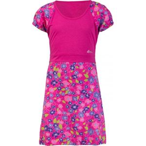 Lewro ORSOLA Dievčenské šaty, ružová,modrá, veľkosť