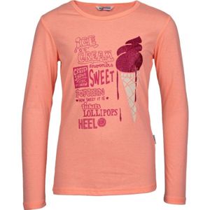 Lewro PALLAS oranžová 116-122 - Dievčenské tričko