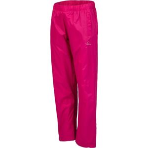 Lewro ORIN Detské šuštiakové nohavice, ružová, veľkosť 128-134