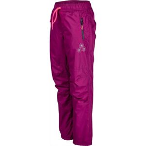 Lewro NILAN fialová 140-146 - Detské zateplené nohavice