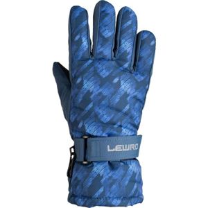 Lewro PYRY modrá 4-7 - Detské lyžiarske rukavice