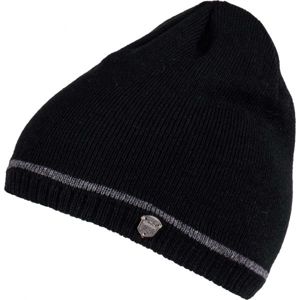 Lewro ROBY Chlapčenská pletená čiapka, čierna, veľkosť 4-7