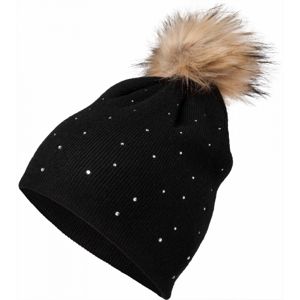 Lewro ROSA čierna 8-11 - Dievčenská pletená čiapka