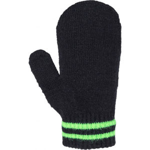 Lewro SALY Detské pletené rukavice, čierna, veľkosť