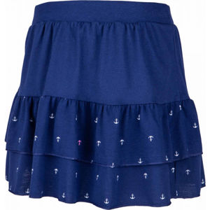Lewro TINA Dievčenská sukňa s volánmi, tmavo modrá, veľkosť 152-158