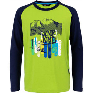 Lewro SALVO Chlapčenské tričko, zelená,tmavo modrá,mix, veľkosť