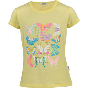 Lewro ROSALIN Dievčenské tričko, žltá, veľkosť 164-170