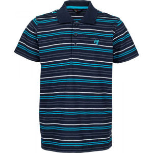 Lewro KERTYS Chlapčenské polo tričko, tmavo modrá,tyrkysová,biela, veľkosť