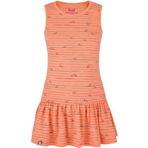 Loap BARISA Dievčenské šaty, oranžová, veľkosť 122/128