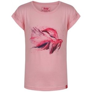 Loap AHOJA JR Detské tričko, ružová, veľkosť 146-152