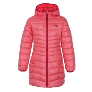 Loap IKIMA ružová 134-140 - Dievčenský zimný kabát