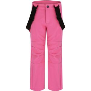 Loap LOVELO Detské lyžiarske softshellové nohavice, ružová, veľkosť 146-152